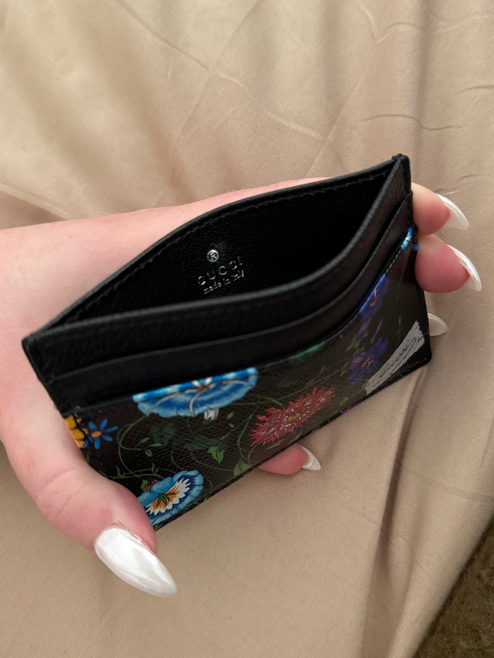 Gucci Flora-motif card case in Variation
black and multicolor canvas - Picture 7 of 7